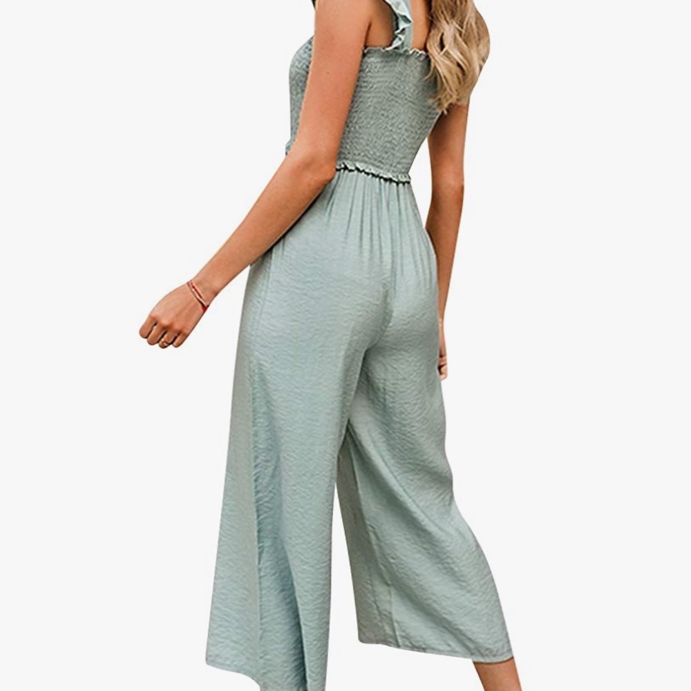 Pale teal jumpsuit